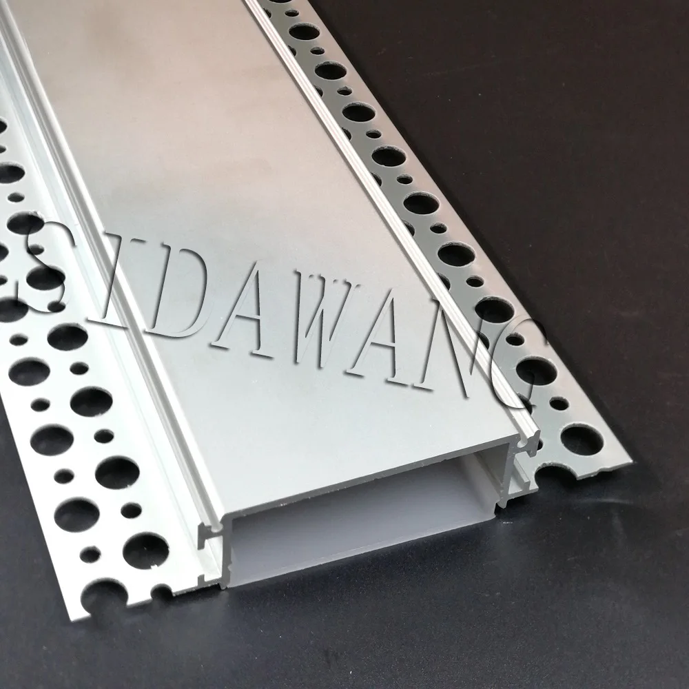 Поверхностный монтаж Led гипсокартон алюминиевый профиль для светодиодных лент и Led U экструзия для встраиваемых стен или потолочный светильник SDW143R