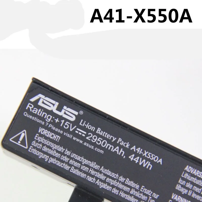 Оригинальная материнская плата ASUS A41-X550A Батарея для K550J Y581C Y481C A41-X550A X450V/C X550V F450V F550L X550J