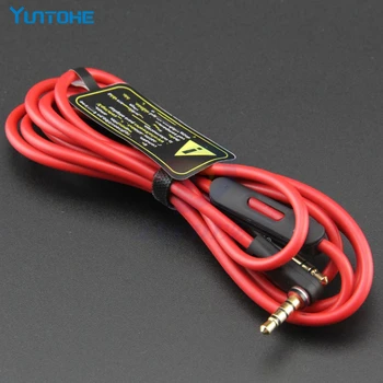 

3.5mm Control Talk Cable Aux Cable for Headphones Studio Solo Pro Replacement Mic Remote Cables 10pcs