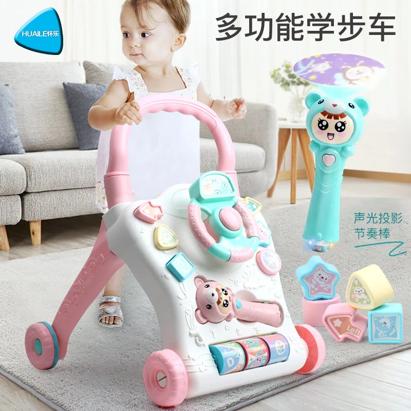 

C Infant 6-12 Month Car GIRL'S Anti-Falling Step 1-Year-Old Men's Multi-functional Bear Can Baby Walker No Emotional