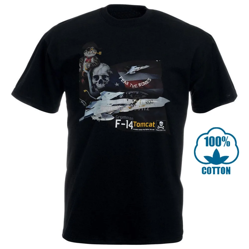 

F 14 Tomcat Us Navy Vf 84 Jolly Rogers Xopyc T Shirt Men'S Fashion Short Sleeves Cotton Tops Clothing