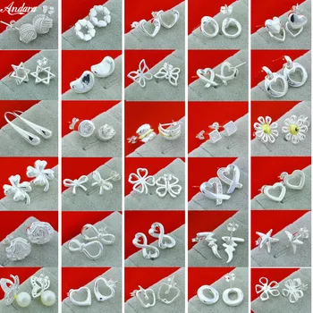 Love Heart Stud Earrings for Women Girl Fashion Jewelry Party Gifts