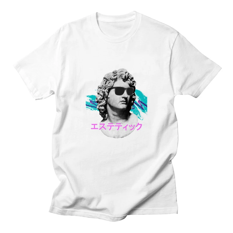 Hot Sale Summer Style Aesthetic Anime Japan Retro 90s Vaporwave T Shirt Tee Streetwear Swag Clothes | Мужская одежда