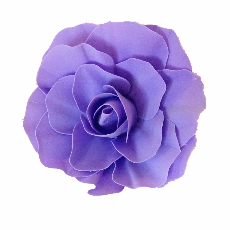 purple 50 см ПЭ цветы используются для украшения Флорес искусственные декоративные головка розы Роза Дворец бракосочетаний искусственный цветок - Цвет: purple