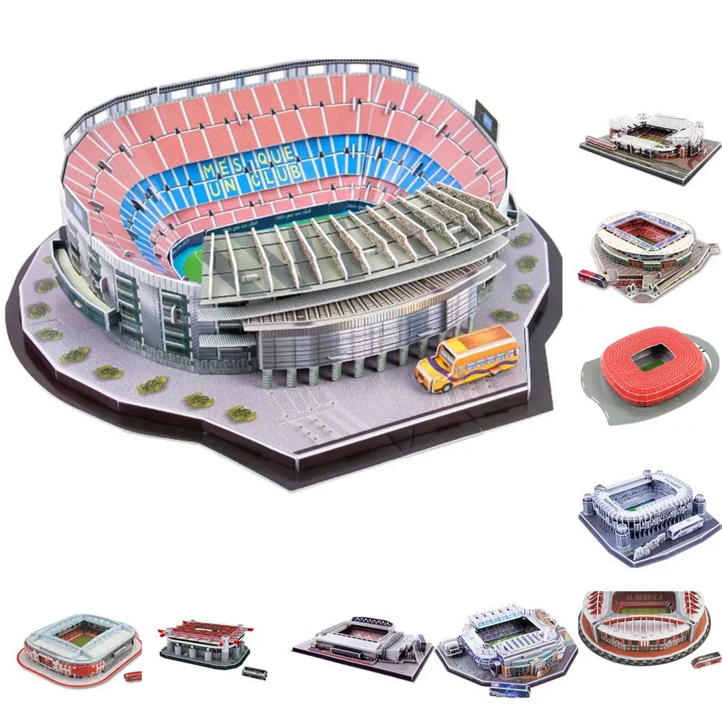 #*Cheap 3D Puzzle Football Field Children #039;s Puzzle DIY Picture Assembling Type1 10 7 14Y Toys