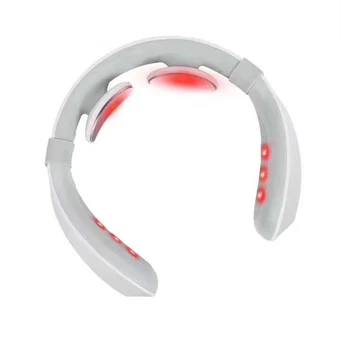 

Tutew Electric Pulse Back and Neck Massager Far Infrared Heating Pain Relief Tool Health Care Relaxation