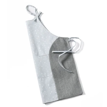 

Kitchen Apron Restaurant Chef Hand Erasable Adjustable Strap Home Easy Clean Painting With Pocket Waterproof Cooking Coffee Shop