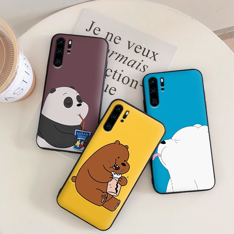 

Case For Huawei Honor 7X 8X 9X Pro 8 9 10 Lite Honor Note 10 View 20 6A 7A 3GB 7A Pro Coque Funda Cute Cartoon We Bare Bears