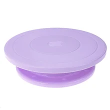 Plastic Cake Plate Turntable Rotating Anti-skid Round Cake Stand Cake Decorating Rotary Table Kitchen DIY Pan Baking Tool