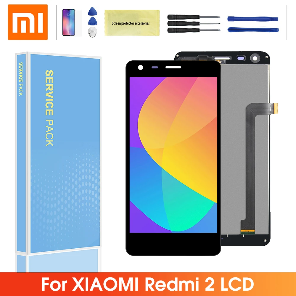 Koop Originele LCD Voor Xiaomi Redmi 2 2A 2 Pro Lcd Touch Screen Met Frame Digitizer Vergadering Voor Xiaomi Redmi 2 lcd