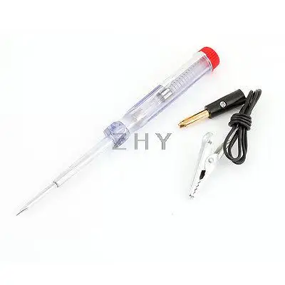 

Alligator Clamp Plastic Handle Electric Circuit Voltage Tester DC 6V 12V 24V