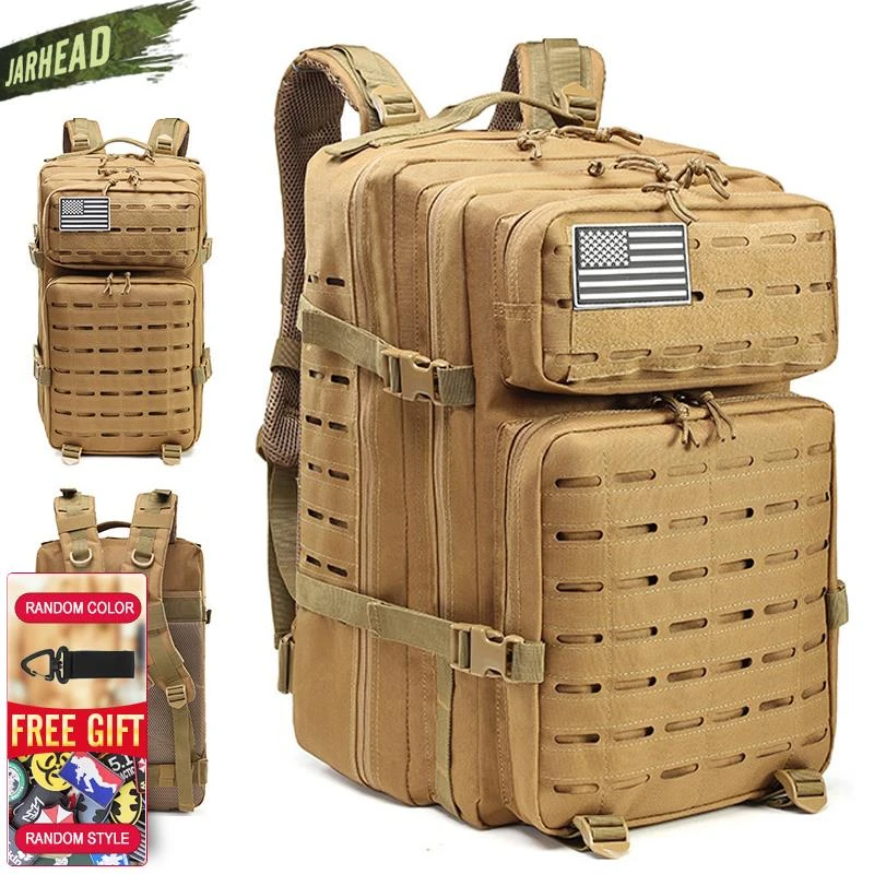 Outdoor Waterproof Military Tactical Backpack Rucksack Camping Hiking Bag Travel