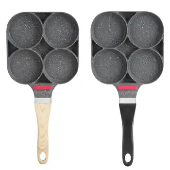 

Kitchen Breakfast Pancake Cooking Pan Aluminum Frying Pan Mold for Egg Hamburger with Handle