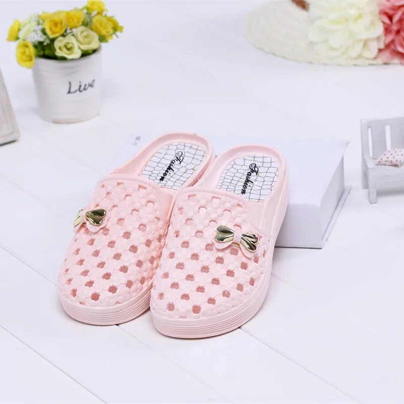 

16 Summer New Style Trend of Fashion WOMEN'S Shoes Plastic PVC Anti-slip Thick Indoor Household Hollow out Breathable Sandals