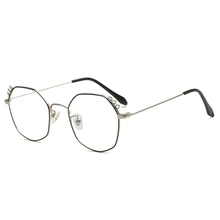 Новинка года! Новинка! металлические очки с двойным лучом, нестандартные очки для компьютера, унисекс, простой синий светильник, блокирующие очки, Повседневные очки