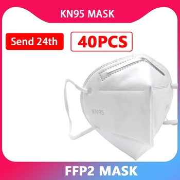 

4layers mouth face gas ffp2 mask disposable with filter defense spray respirator Dust Pollution protection respirator kn95 mask