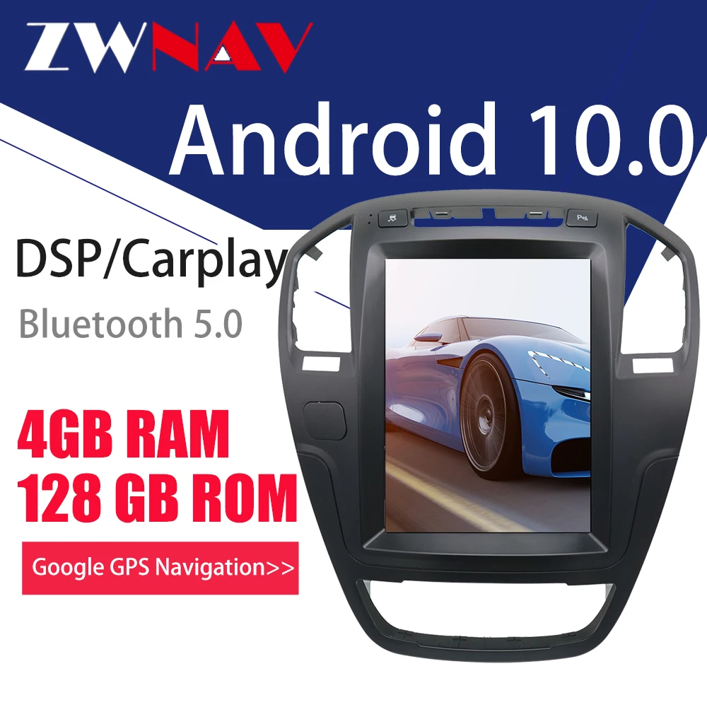 

128G Tesla Screen Carplay For 2008-013 Opel Insignia Vauxhall Holden CD300 CD400 Android 10 PX6 Radio Audio Player