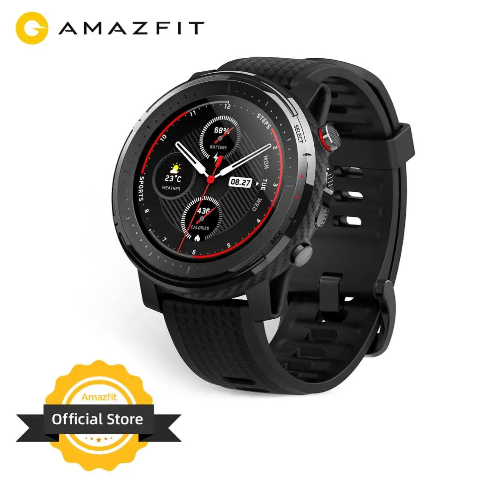 2019 Amazfit Stratos 3 Smart Watch Gps 5atm Bluetooth Music Dual Mode 14 Days Battery Smartwatch For Android Phone - Smart Watches - AliExpress