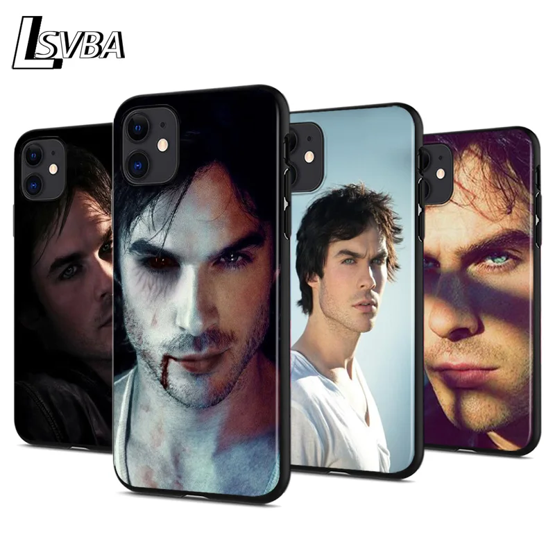 Противоударный силиконовый чехол с изображением дневников вампира Иэна