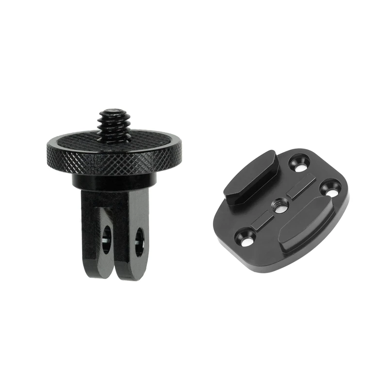 1 Pcs Camera Mount Adapter &amp Aluminum CNC Black Flat Tripod Mounting | Электроника