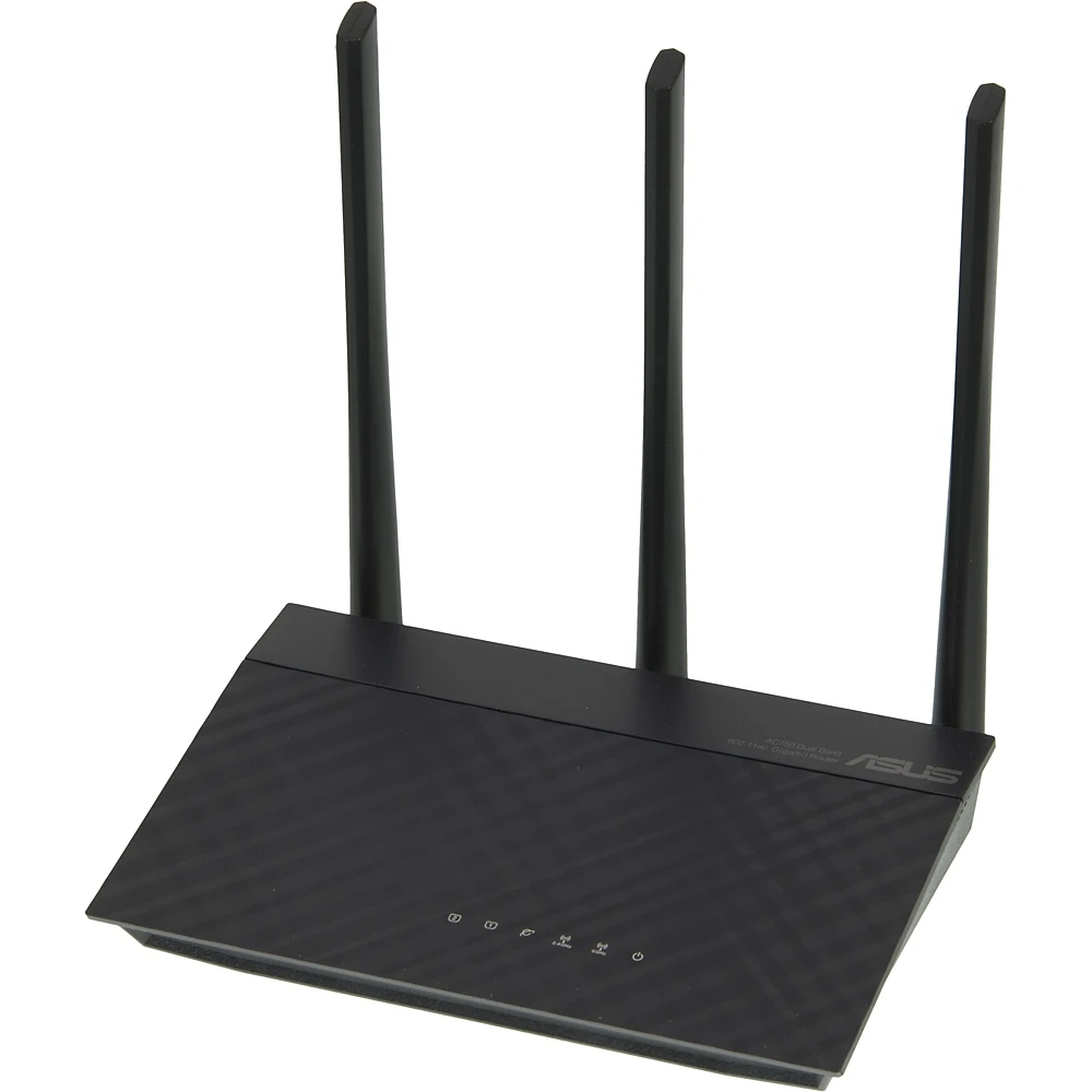 Роутер беспроводной Asus RT-AC53 AC750 10/100/1000BASE-TX черный
