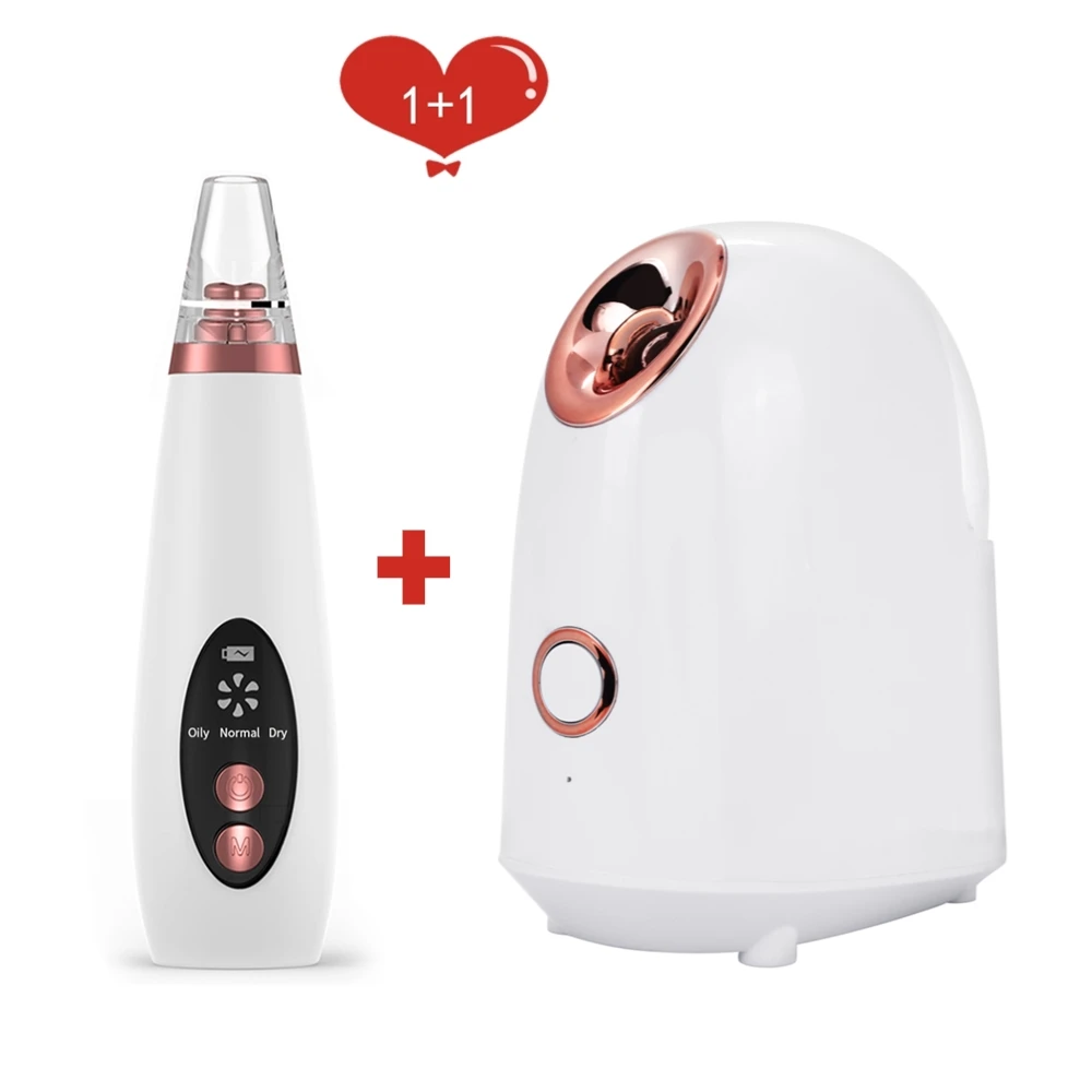 

Blackhead Remover+Sauna Facial Steamer SPA Face Moisturizing Nano Spray Mist Humidifier Hot Mist Sparyer Skin Deep Hydrating