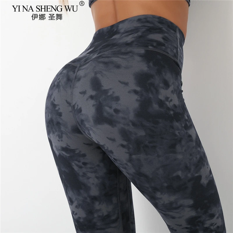 

Naked High Waist Tight Fitness Yoga Pant Elastic Energy Tight Gym Wear Workout Leggings Sports Gym Legging Fitness Tie-Dye Pants
