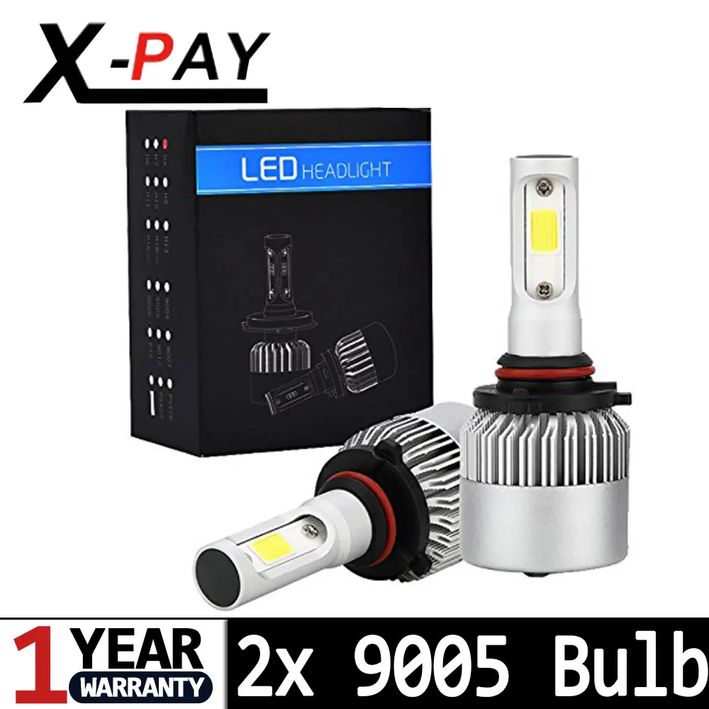 

NEW Arrival S2 9005 HB3 9006 HB4 LED Headlight bulbs 8000LM 6500K Extremely Bright Car Headlamp Bulbs Conversion Kit (2pcs）