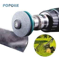 La lame d'affûtage de la tondeuse à gazon électrique convient à l'affûtage de la tondeuse à gazon de jardin, perceuse électrique manuelle, outil de tête de meulage rotatif 