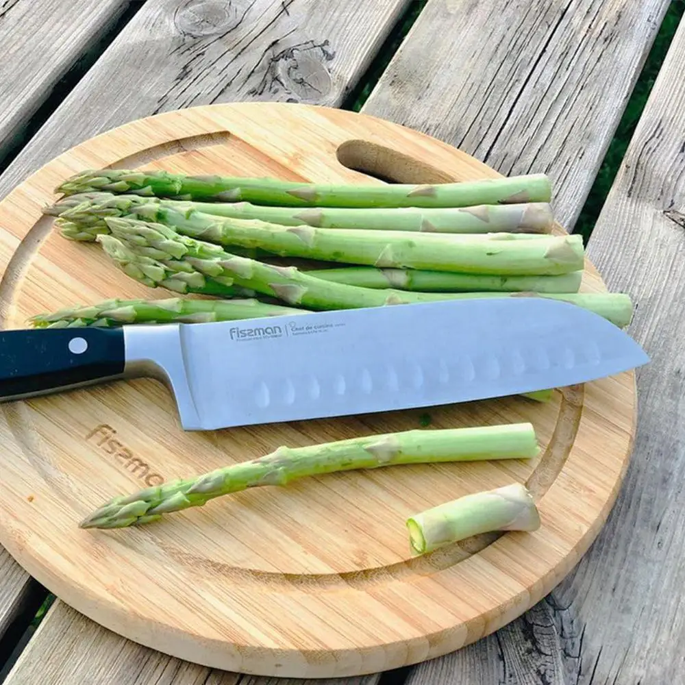 FISSMAN бамбуковая разделочная доска экологичный круглый разделочный