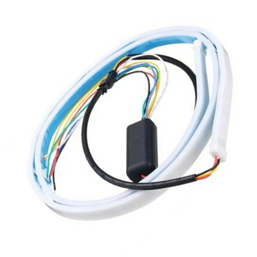 Ультра-тонкий автомобильный сигнал поворота воды модифицированный красочный Led стример багажника декоративные огни дальнего света 1,2 метров