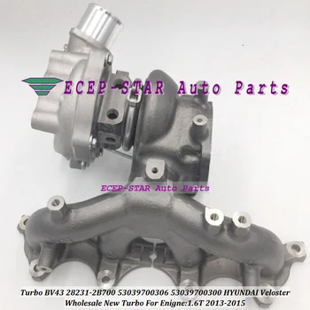 

Turbo BV43 53039700306 53039880306 53039700300 53039880300 28231-2B700 28231 2B700 Turbocharger For Hyundai Veloster 1.6T 13-15