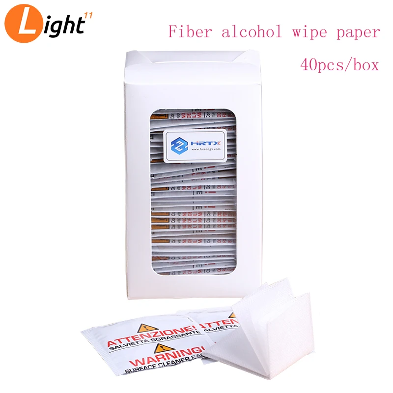 

Free Shipping 40PCS/bag FTTH Fiber alcohol wipe paper IPA FIber Pacth cord connector wipe paper Fiber Fusion Splicer clean