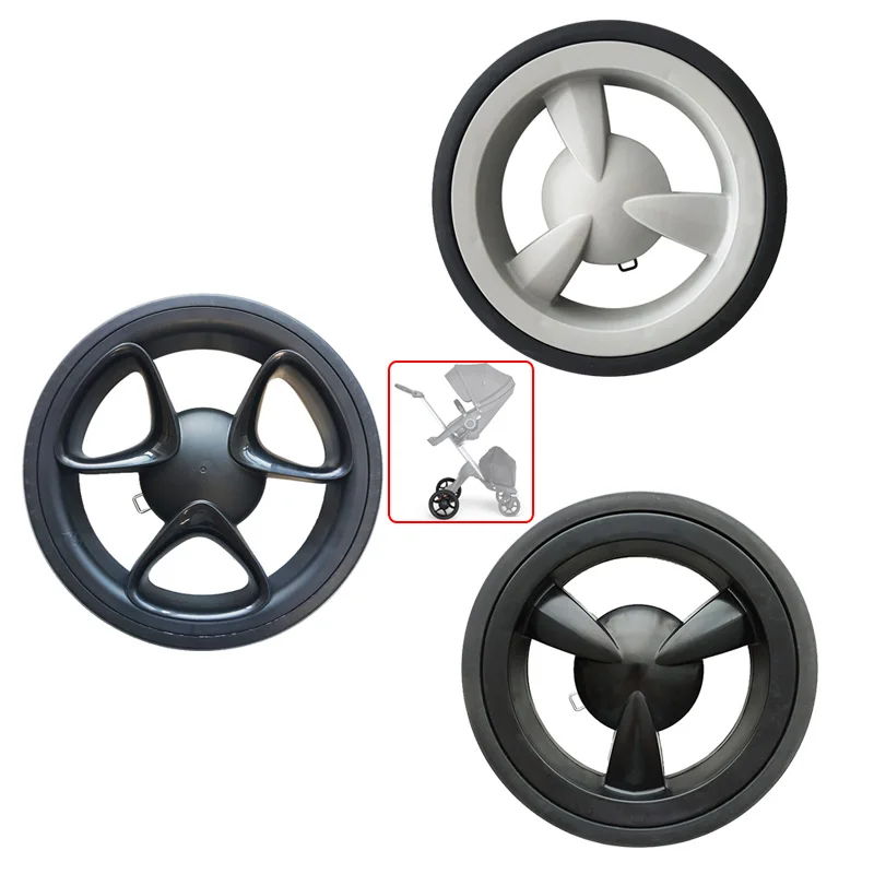 Stokke Xplory Rear Wheel For V3 V4 V5 V6 X Dsland Buggy Back Wheel With Hub Rubber Tire Baby Pushchair Replace Accessories