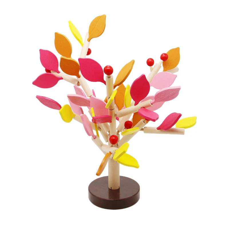 

Early Educational Blocks Toys Assembled Tree Montessori Materials for Hand-Eye Coordination Exercises Kids Patience Training