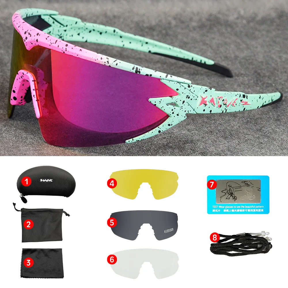 Red Goggles Polarized Cycling Sunglasses Men women Sport Road Mtb Mountain Bike Photochromic Glasses Eyewear Sun oculos ciclismo