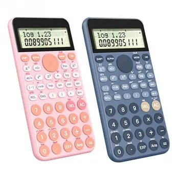 

Student Professional Universal Scientific Calculator Two Line Display Study 12 Digits Battery Powered School Teaching Handheld