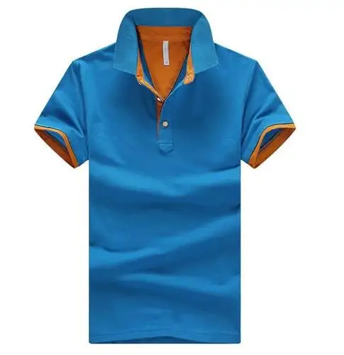 OLOEY Новые мужские топы летние новые футболки Slim Fit модная одежда короткий рукав Стенд воротник футболки мужские однотонные рубашки - Цвет: N80-F78-I18