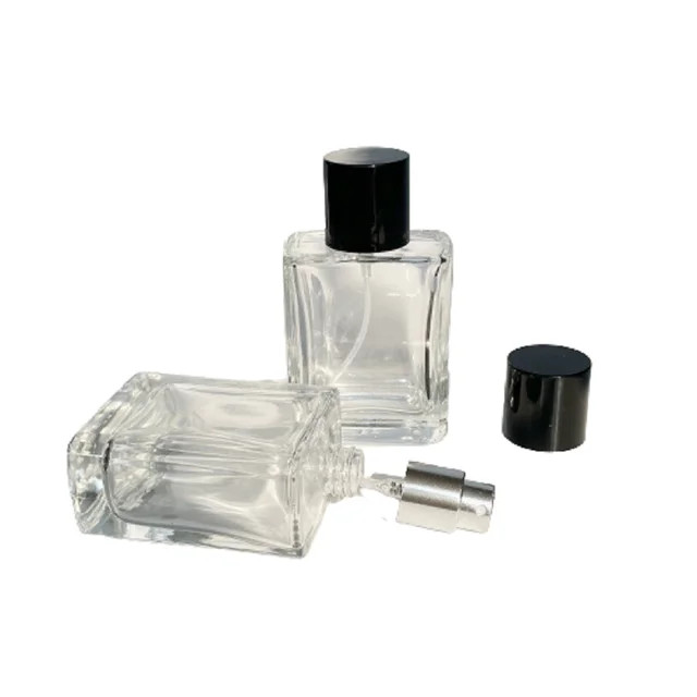 Flacon à parfum verre travaillé transparent 50 ml