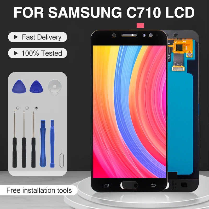 Catteny Акция J7 Plus дисплей для Samsung Galaxy C8 ЖК-дисплей с сенсорной панелью дигитайзер в