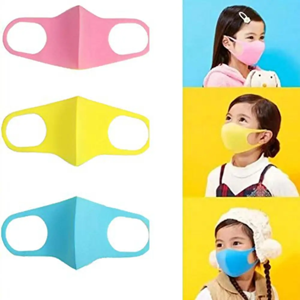 

Solid color Sponge Masks Child Protective MaskAntibacterial Antivirus Anti-Particle Haze Child Mask Large Inventory