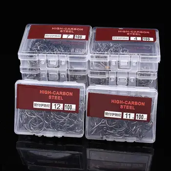 

Fishhooks Barbed Hook Bait Fishing Fishhook Sharpened 1000Pcs Jig Rig