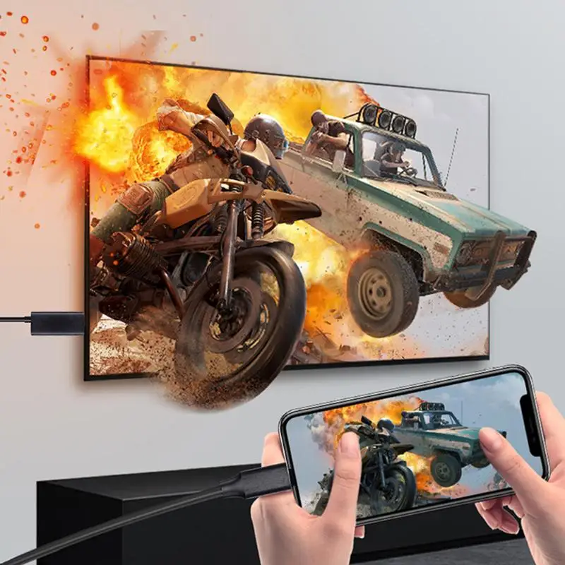 T8 тип-c USB-C к HDMI HDTV 4 к 60 Гц Кабель-адаптер PD+ QC провод для быстрого заряда поддержка дропшиппинг
