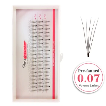 

0.07mm 1pc/lot 4D Semi-permanent Pre-fanned Volume Eyelash Extension Premade fancy eyelashes Cluster Eyelash Extension