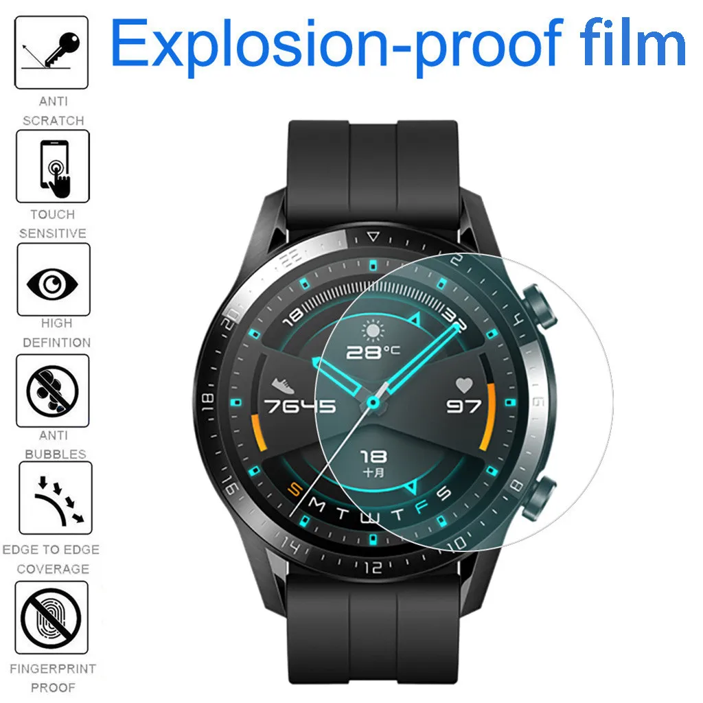 CARPRIE Protection Film For Huawei watch GT 2 TPU Hydrogel Soft Transparent 42mm 46mm Protector | Электроника