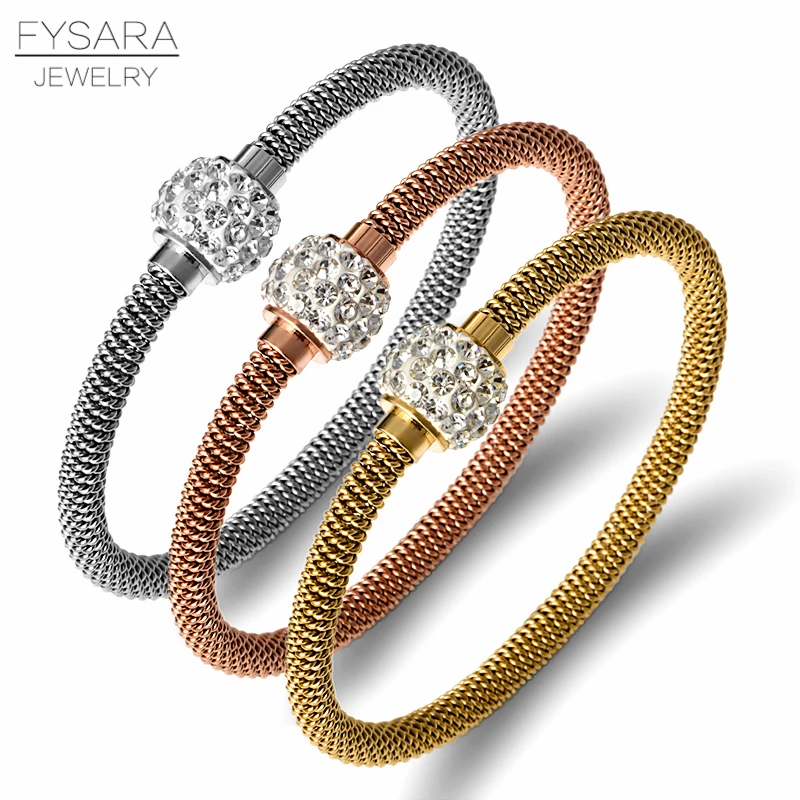FYSARA винтажные Очаровательные Кристаллы Браслеты подарок на день Святого