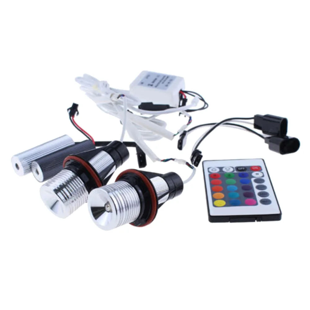 

For BMW E39 E60 E61 E63 E64 RGB LED Angel Eye Ring Light Bulb W/ Remote Control Heat Resistant, Shockproof And Waterproof.