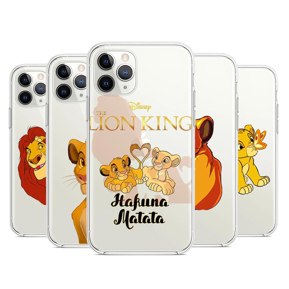 case for iphone 13 pro max The Lion King Cute For Apple iPhone 13 12 11 mini 8 7 6S 6 XS XR X 5 5S SE 2020 Pro Max Plus Transparent Phone Case iphone 13 pro max clear case