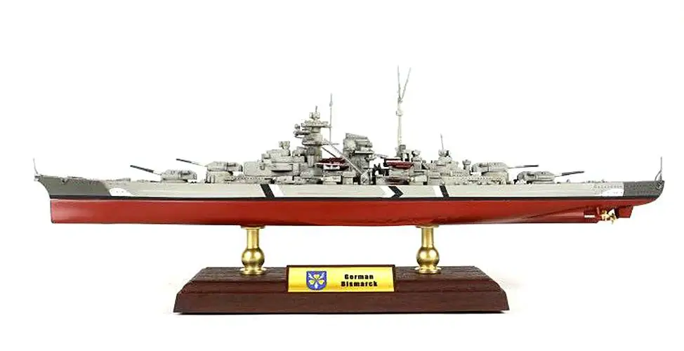 WWII German Бисмарк линкор 1/700 литье под давлением модель корабль FOV