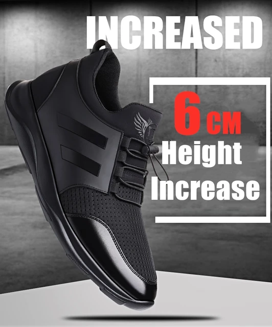 Men Mesh Casual Height Increase Sneakers Outdoor Black Breathable Running Male Autumn Athletic Non-slip Jogging Shoe Casual Sneakers - AliExpress